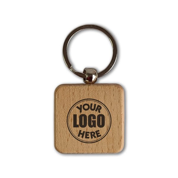 Personalized Laser Engraved Wooden Keyring - Flowers to Nepal - FTN