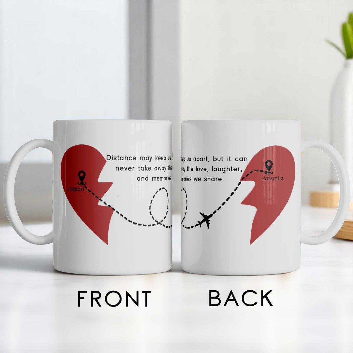 Personalized Long - Distance Love Mug - Flowers to Nepal - FTN