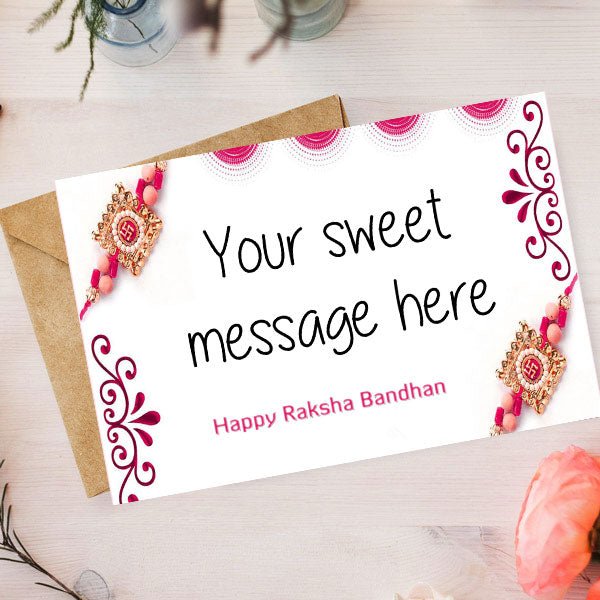 Personalized Message Print Greeting Card - Flowers to Nepal - FTN