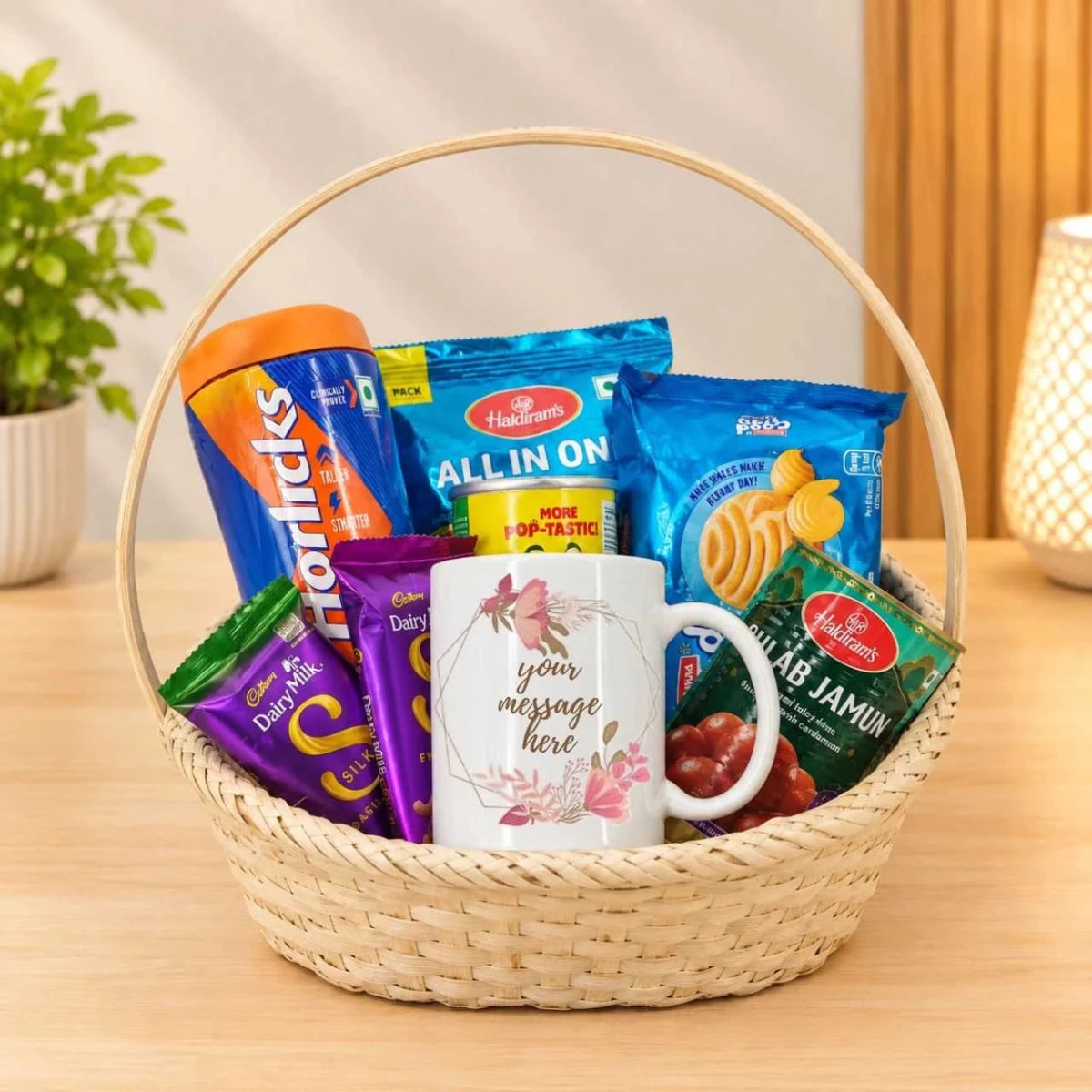 Personalized Mug & Treats Gift Basket - Flowers to Nepal - FTN
