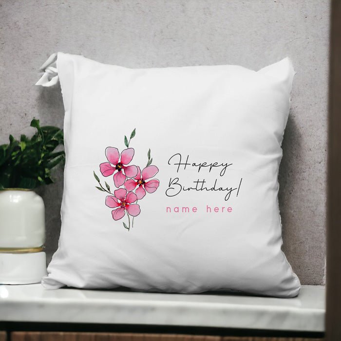 Personalized Name Cushion: Perfect Birthday Gift - Flowers to Nepal - FTN