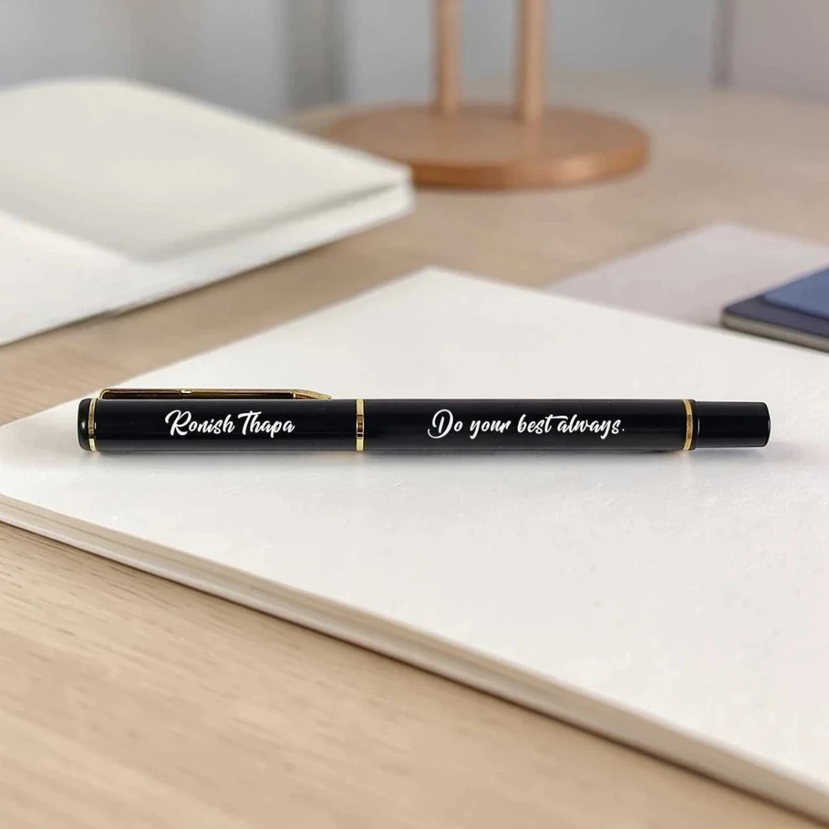 Personalized Name Engraved Metal Pen Gift - Flowers to Nepal - FTN