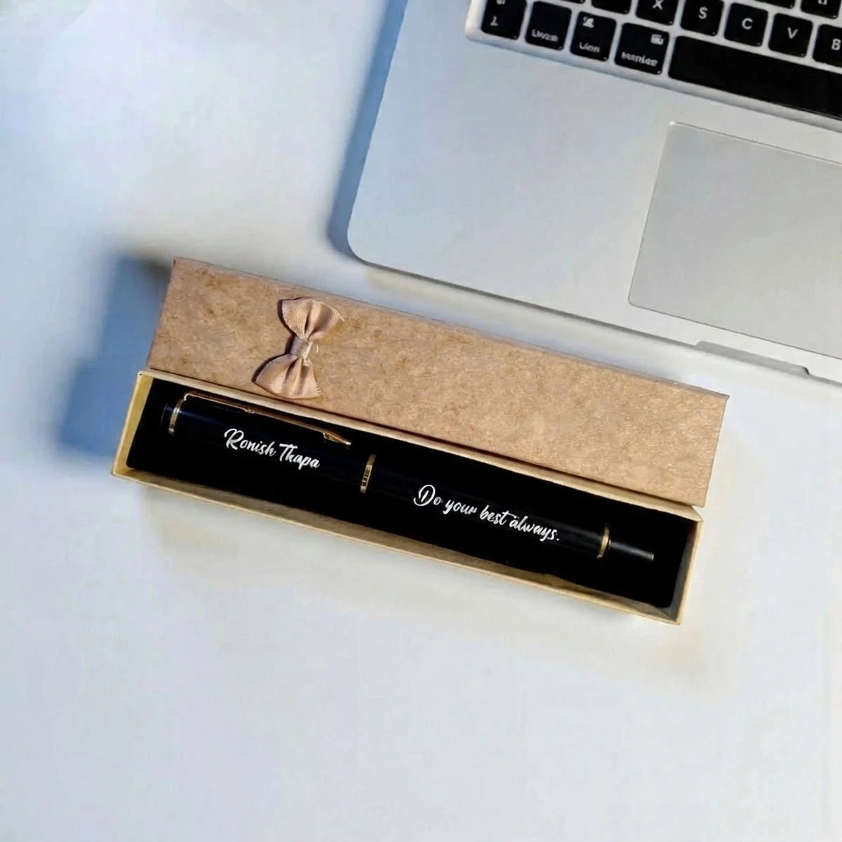 Personalized Name Engraved Metal Pen Gift - Flowers to Nepal - FTN