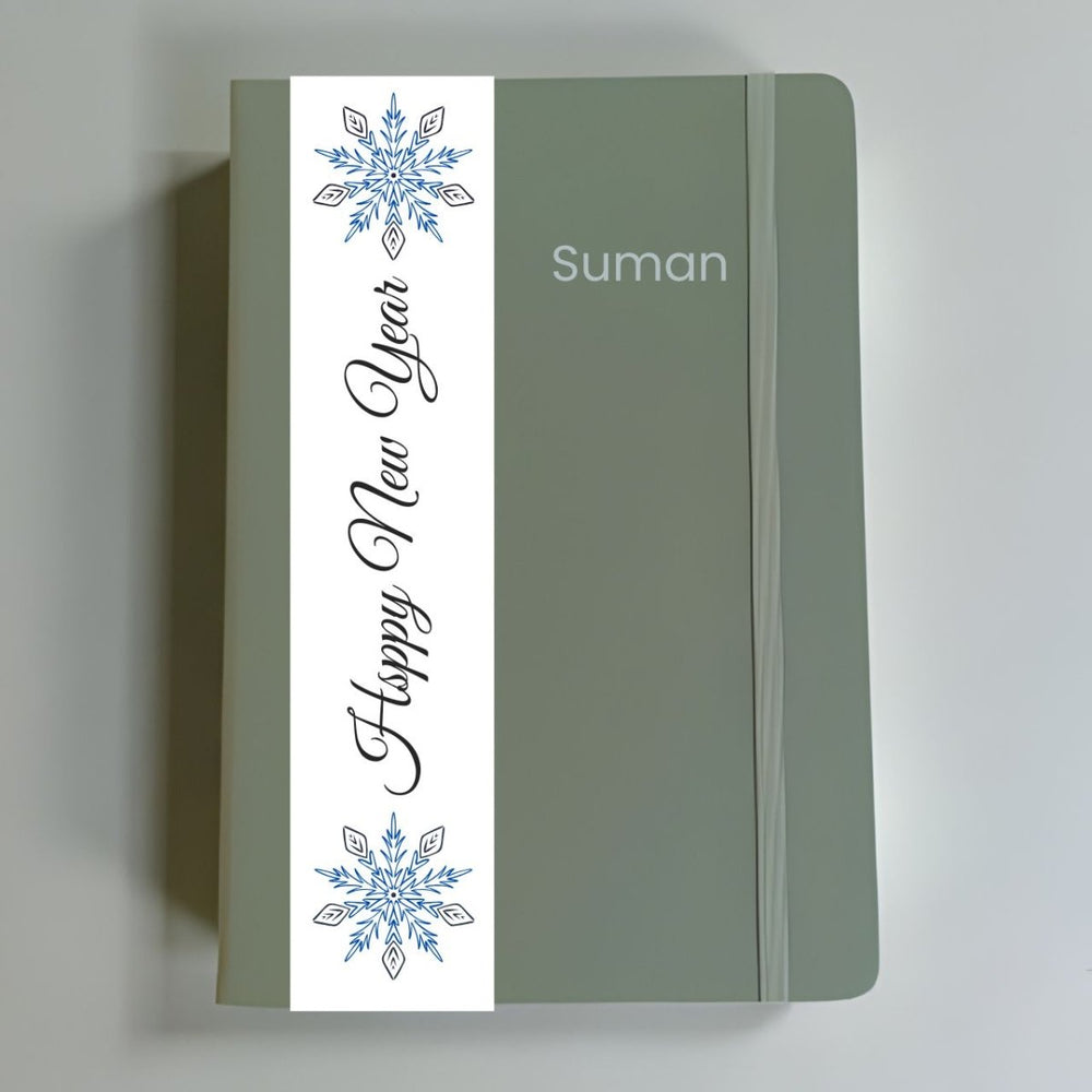 Personalized New Year High - Quality Sea Green Notebook - Flowers to Nepal - FTN