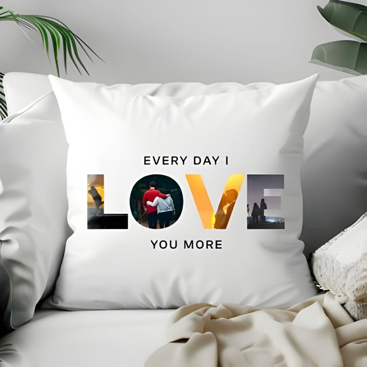 Personalized Photo - Love Cushion - Flowers to Nepal - FTN