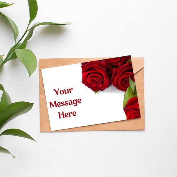 Personalized Printed Greeting Card for Her - Flowers to Nepal - FTN