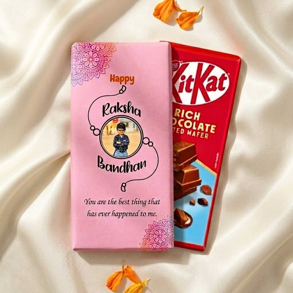 Personalized Rakhi Chocolate for Brother - Flowers to Nepal - FTN
