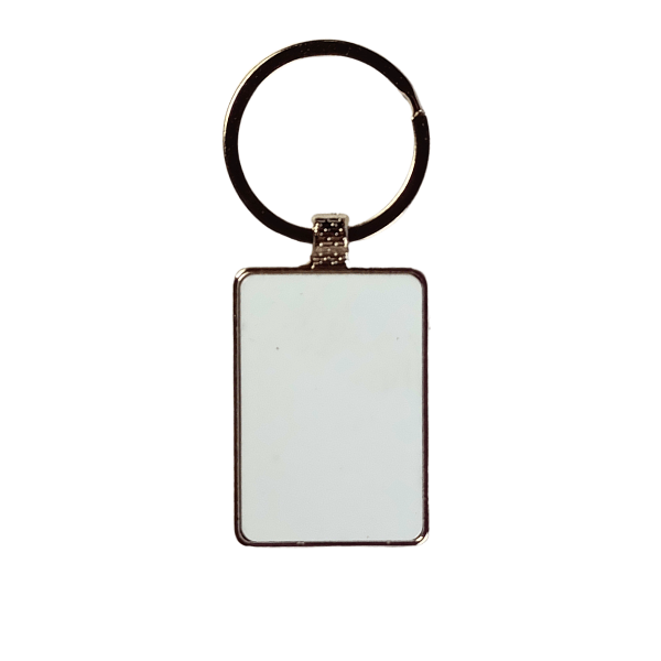 Personalized Rectangular Metal Keychain - Flowers to Nepal - FTN