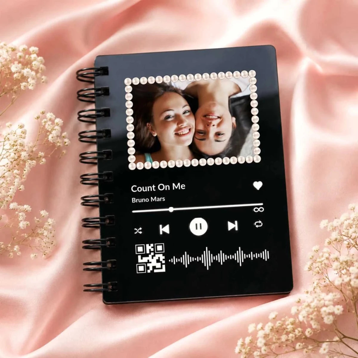 Personalized Spotify Style Music Cover Diary - Flowers to Nepal - FTN