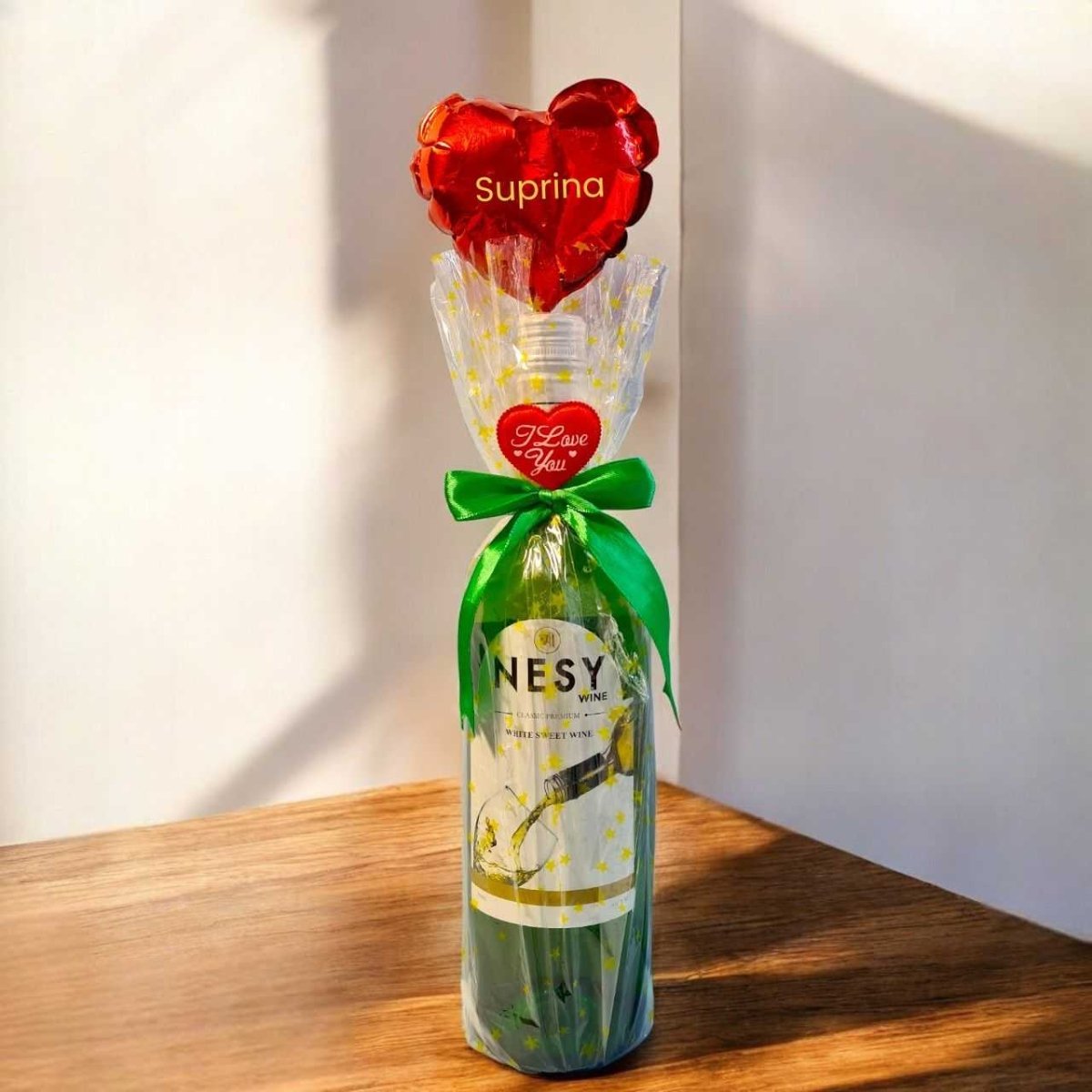 Personalized Sweet Wine Gift Set - Flowers to Nepal - FTN