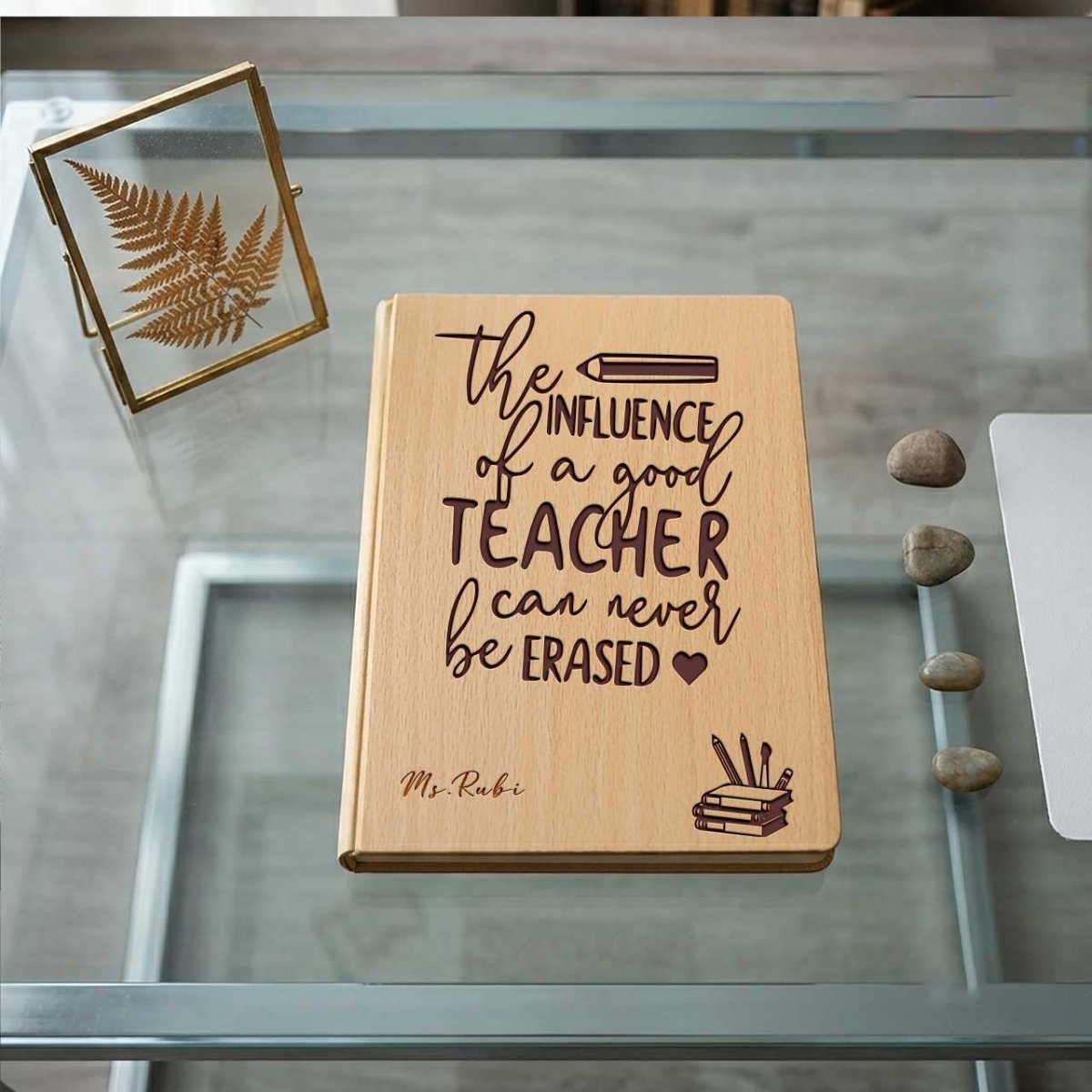 Personalized Teacher Notebook - Flowers to Nepal - FTN