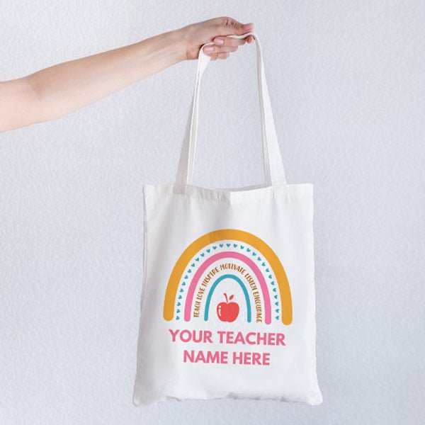 Personalized Teacher Tote Bag (Large) - Flowers to Nepal - FTN