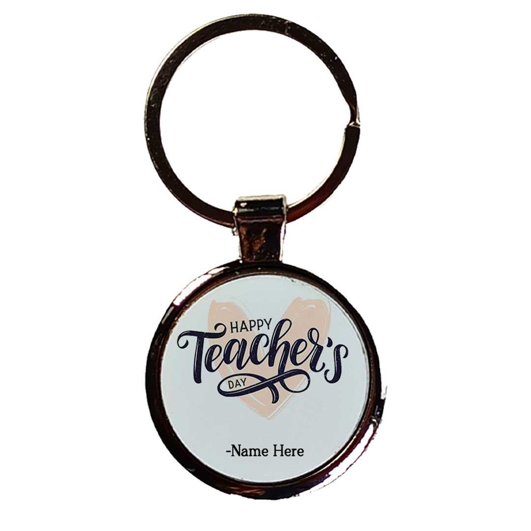 Personalized Teacher’s Day Metal Keyring - Flowers to Nepal - FTN