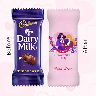 Personalized Women’s Day Cadbury 11g - Flowers to Nepal - FTN