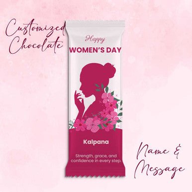 Personalized Women’s Day Silk 51g Chocolate (Name + Message Printed) - Flowers to Nepal - FTN