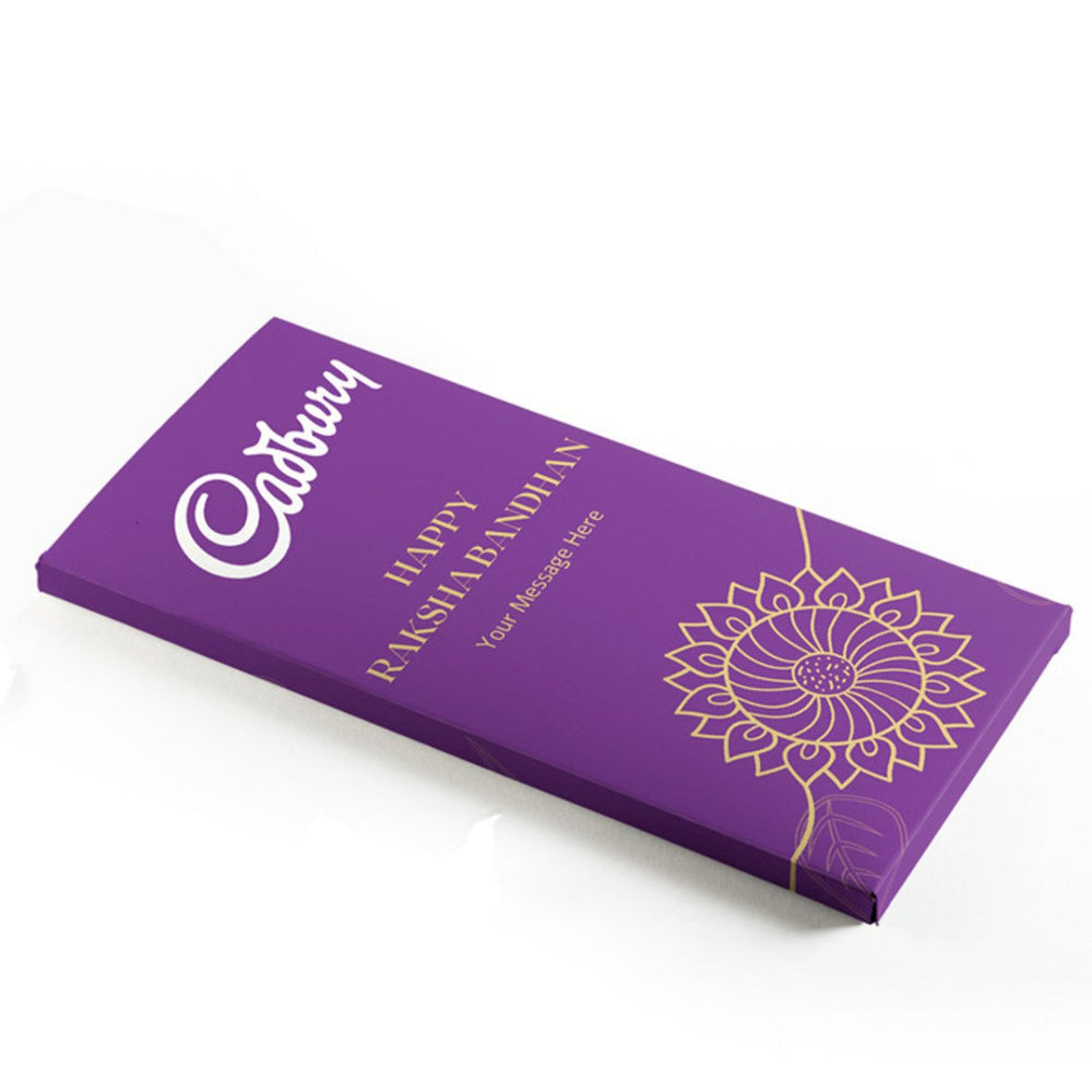 Personalized Wrapper on Cadbury Chocolate for Raksha Bandhan - Flowers to Nepal - FTN