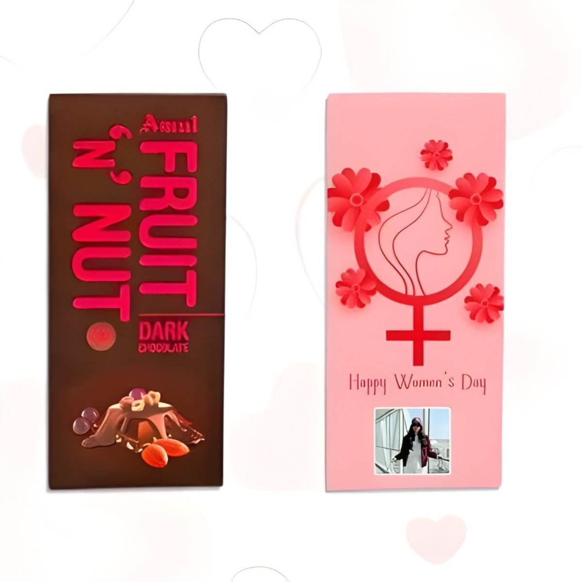 Photo Personalized Amul Dark 150g Chocolate - Flowers to Nepal - FTN