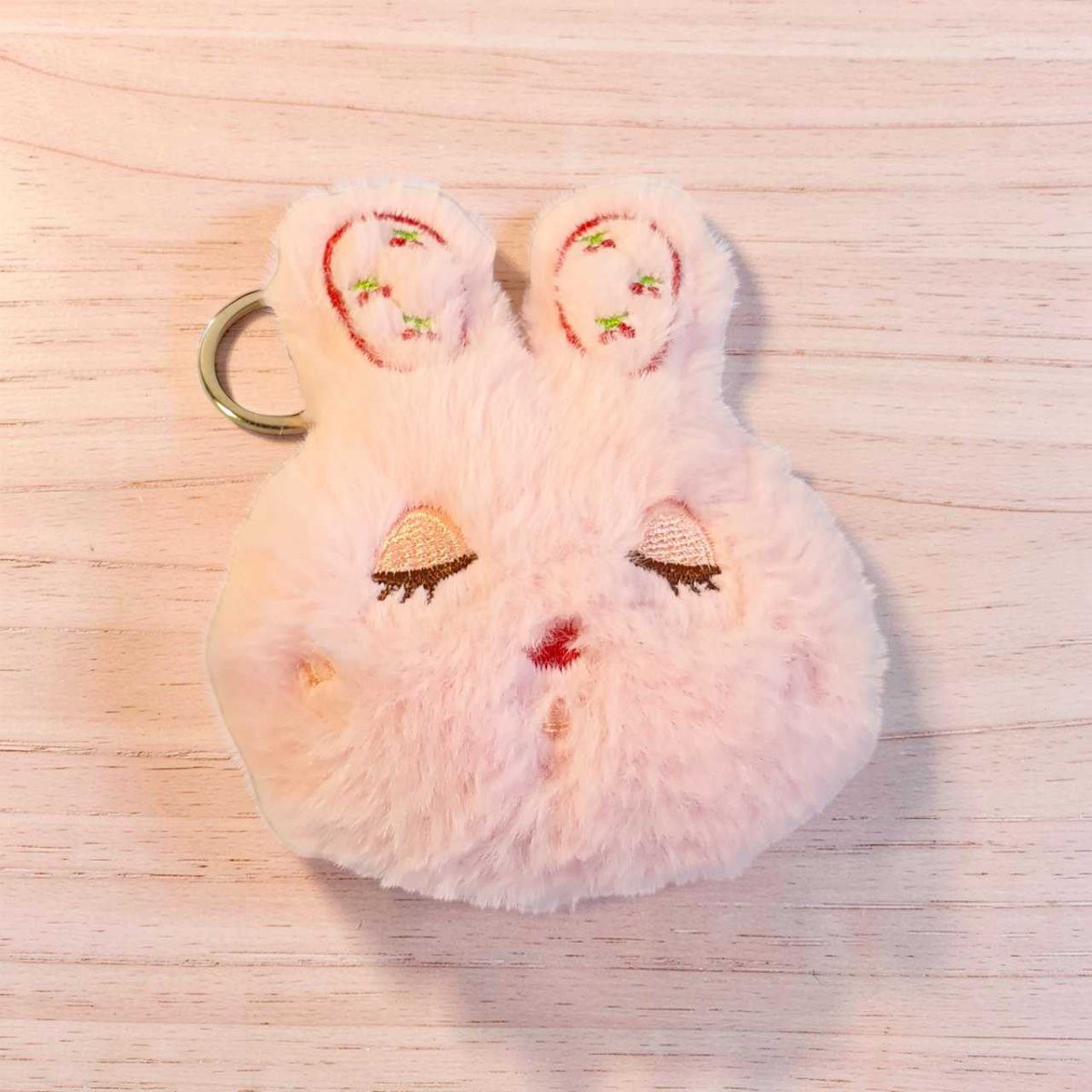 Pink Bunny Bag Charm Keyring – 4.5" - Flowers to Nepal - FTN