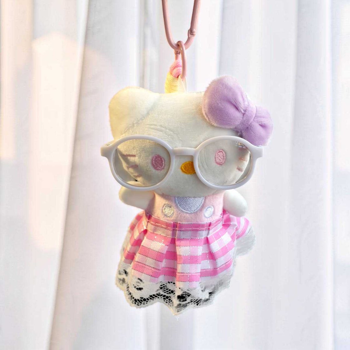 Pink Kitty Sunglass Keyring - Flowers to Nepal - FTN