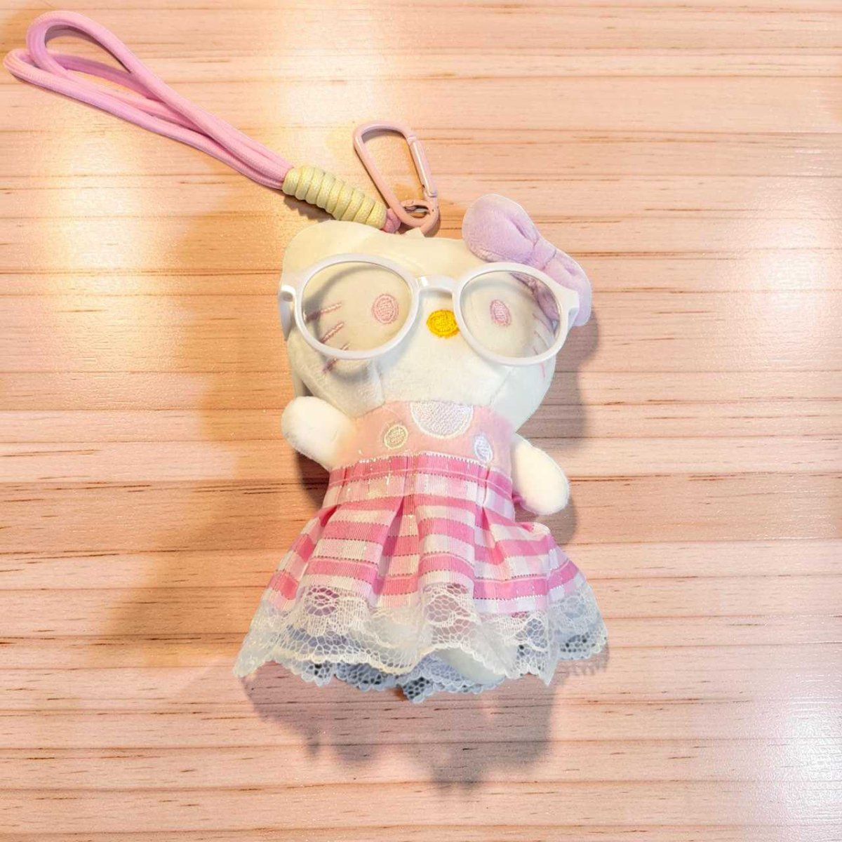 Pink Kitty Sunglass Keyring - Flowers to Nepal - FTN