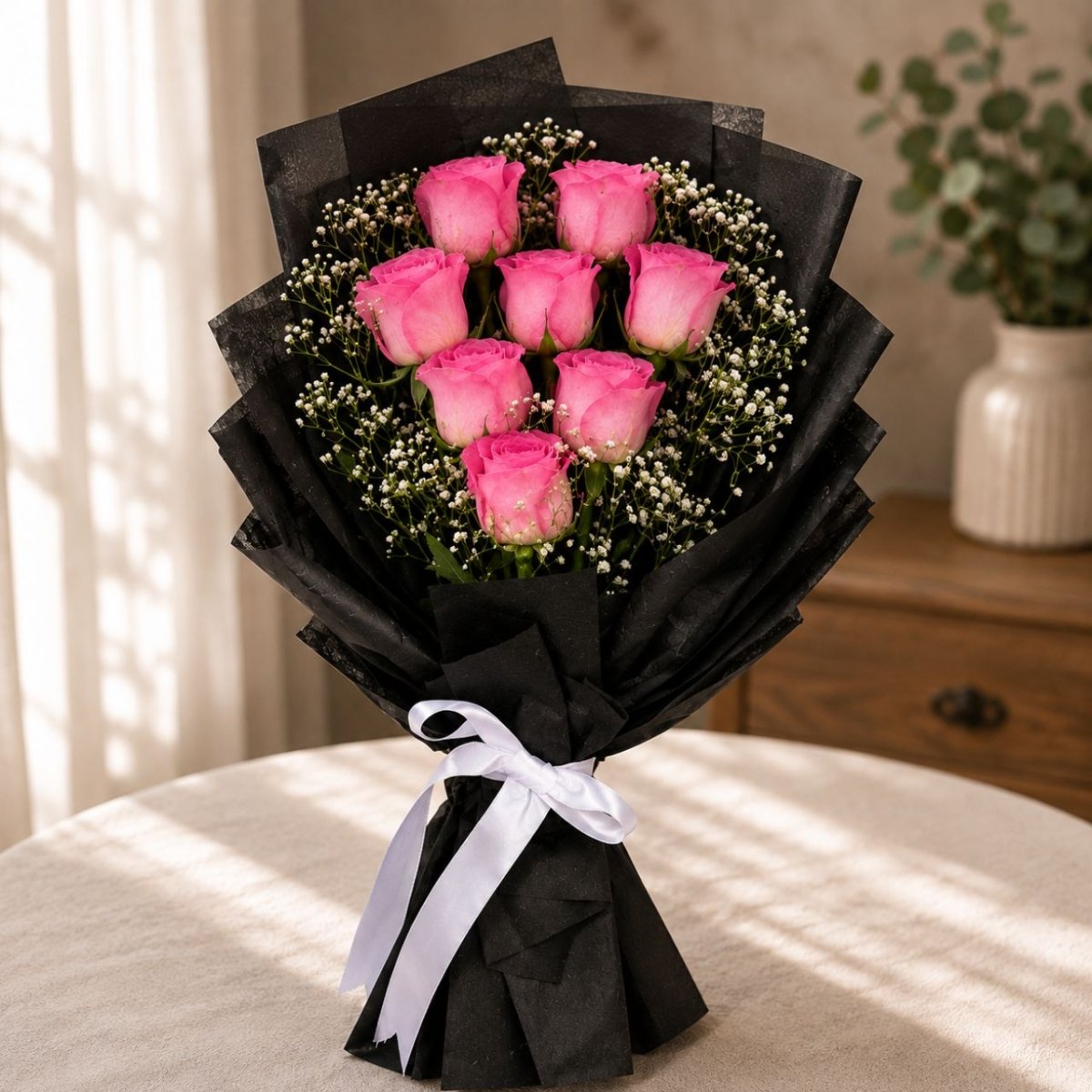 Pink Rose Bouquet for Special Occasions - Flowers to Nepal - FTN
