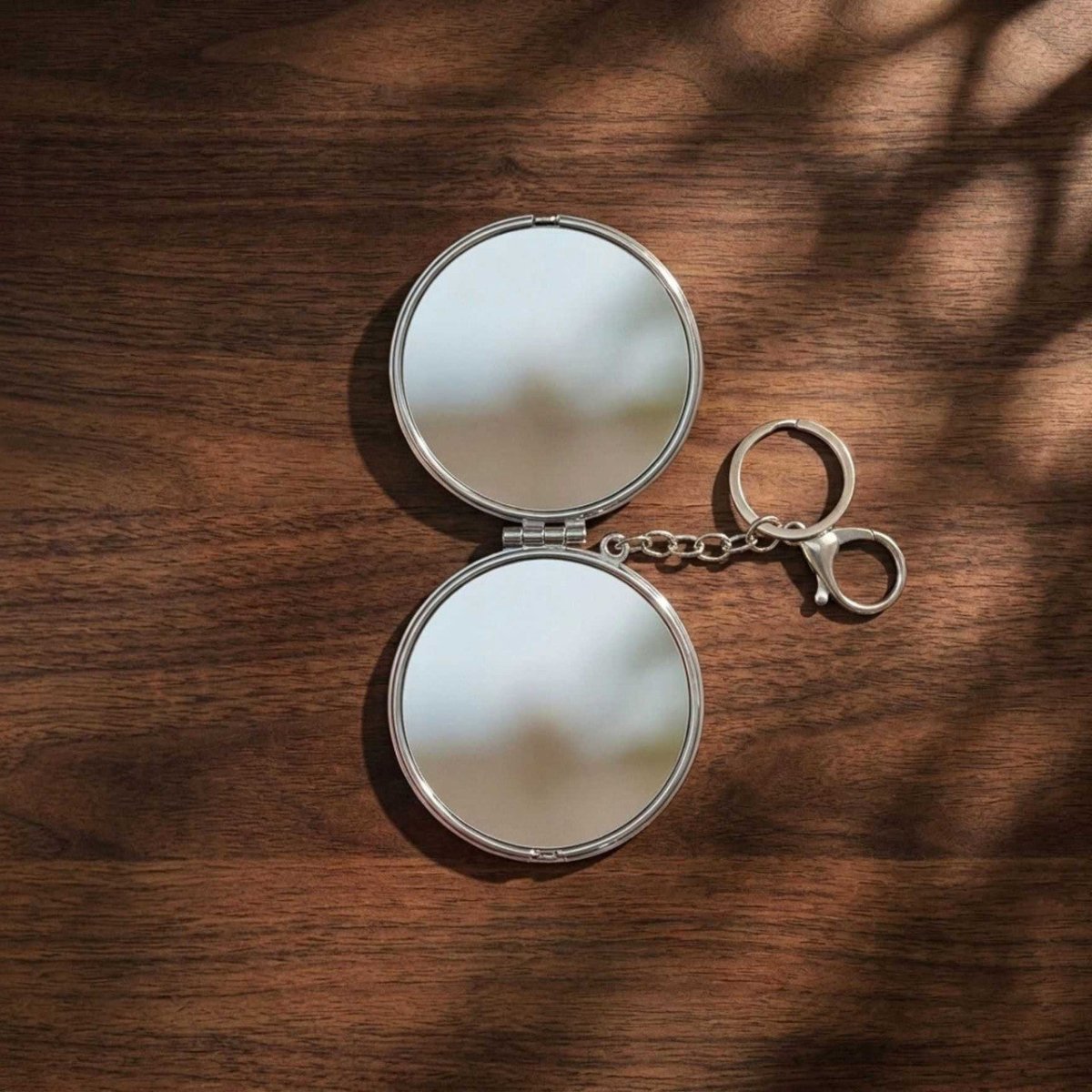 Portable Compact Mirror Keychain(Design May Vary) - Flowers to Nepal - FTN