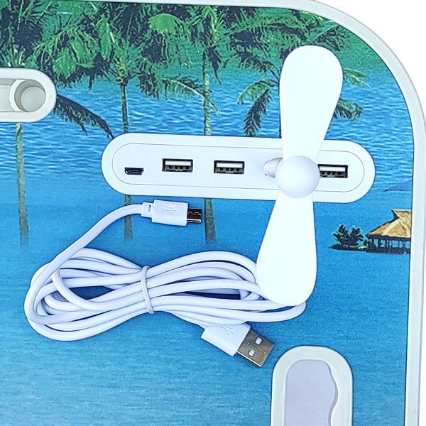 
                  
                    Portable Folding Bed Table With Built - in 4 USB Ports & Cup Holder - Flowers to Nepal - FTN
                  
                