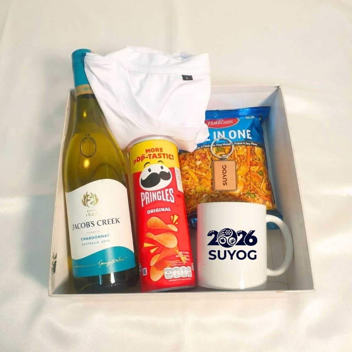 Premium Celebration Wine & Snack Collection - Flowers to Nepal - FTN