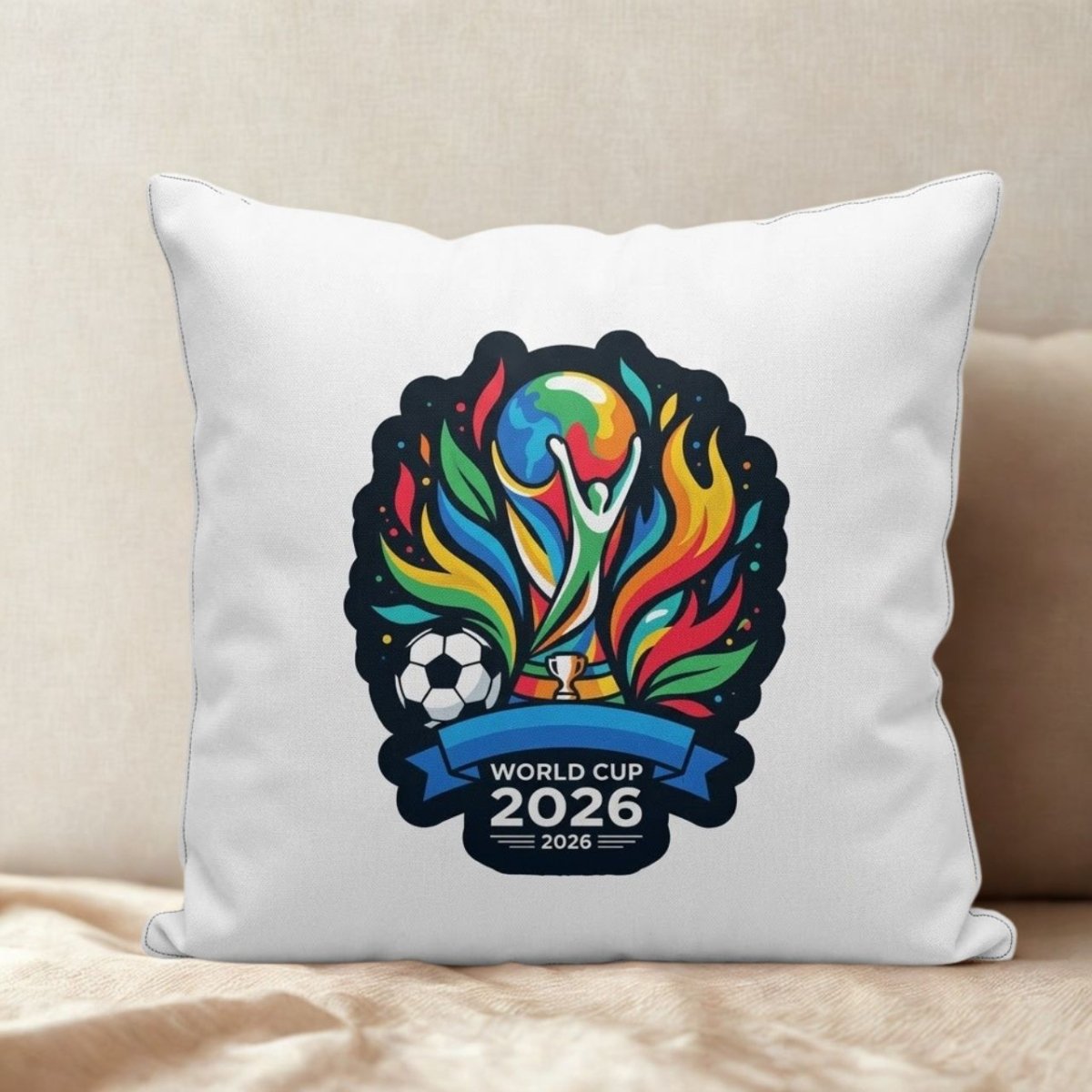 Premium FIFA World Cup Cushion - Flowers to Nepal - FTN