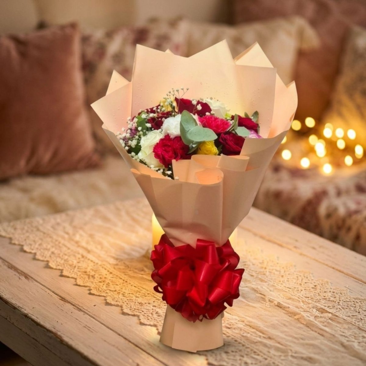 Premium Mixed Flower Bouquet - Flowers to Nepal - FTN