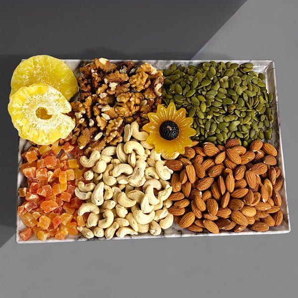 Premium Mixed Nuts in a Decorative Tray - Flowers to Nepal - FTN