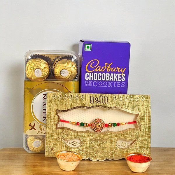 Premium Rakhi Gift Set: Chocolates for Your Brother - Flowers to Nepal - FTN