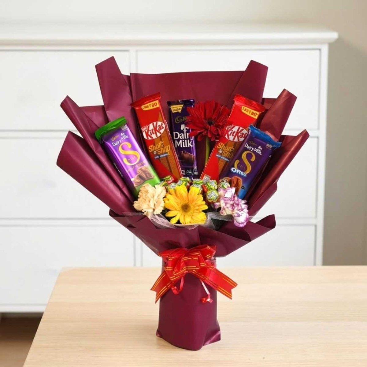 Premium Sweet & Floral Surprise Bouquet - Flowers to Nepal - FTN