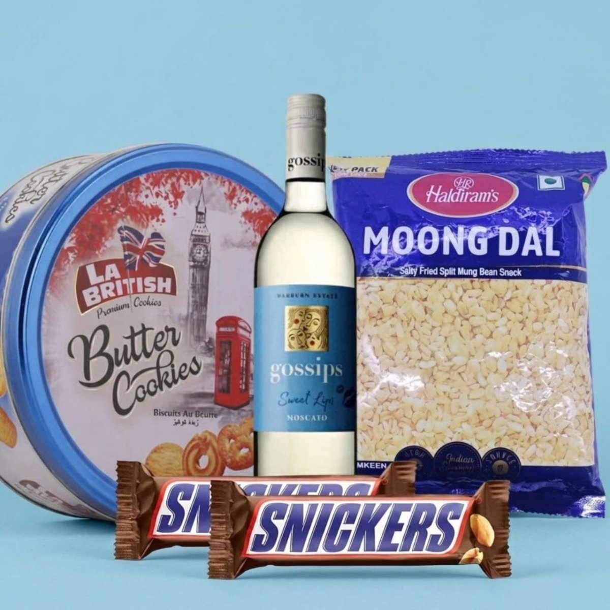 Premium Sweet & Savory Wine Gift Combo - Flowers to Nepal - FTN