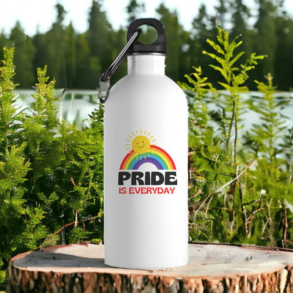 'Pride Is Everyday' Printed Aluminum Water Bottle 750ml - Pride Month Special - Flowers to Nepal - FTN