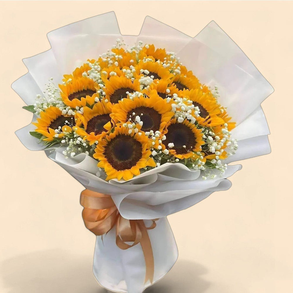 Radiant Sunflower Bouquet - Flowers to Nepal - FTN