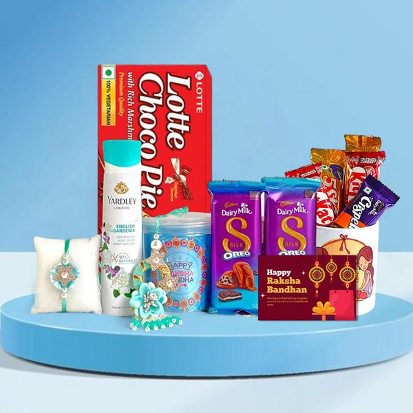 Rakhi Celebration Hamper: Sweets and Chocolates - Flowers to Nepal - FTN