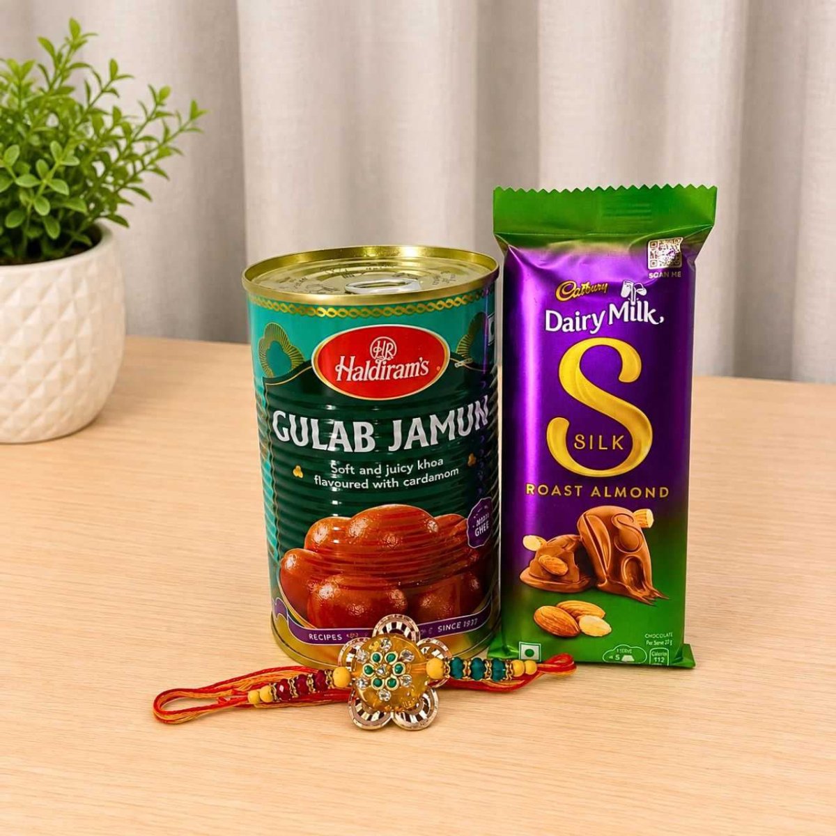 Rakhi, Chocolate & Gulab Jamun Gift Set - Flowers to Nepal - FTN