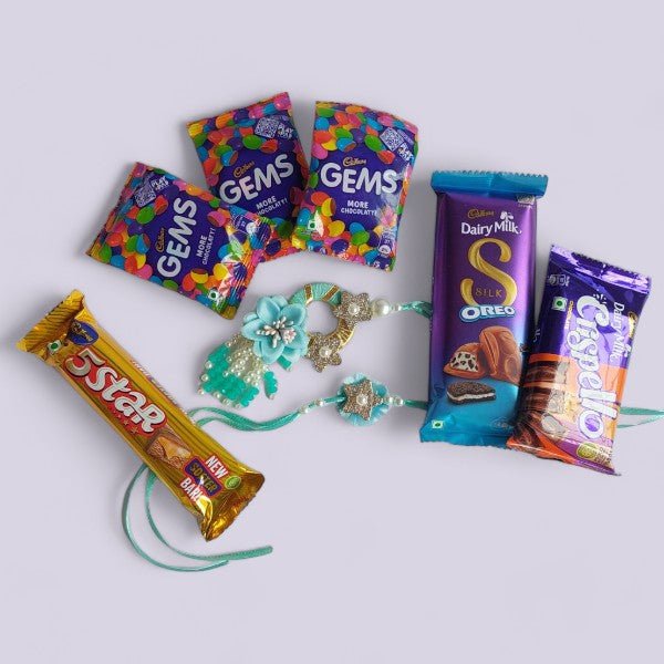 Rakhi Set with Chocolates - Flowers to Nepal - FTN