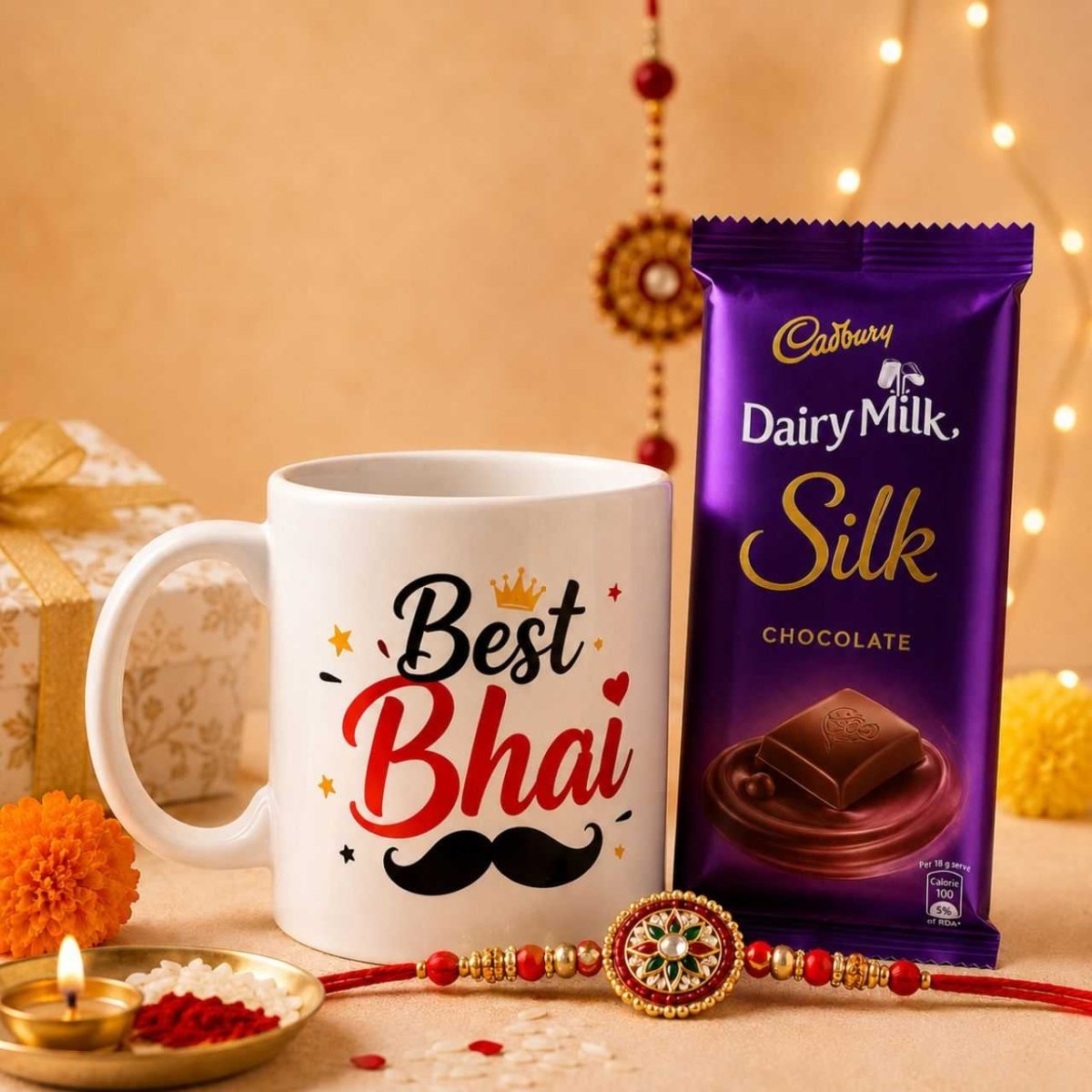 Rakhi Special Best Bhai Mug Gift Combo - Flowers to Nepal - FTN