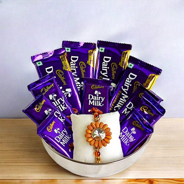 Rakhi Special Chocolate Treat Bowl - Flowers to Nepal - FTN