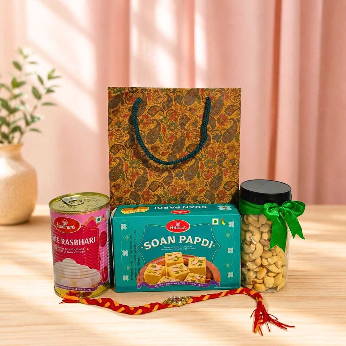 Rakhi Sweets & Cashew Gift Hamper - Flowers to Nepal - FTN