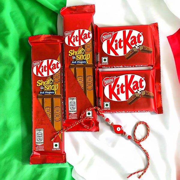 Rakhi Thread with KitKat Chocolates Treat - Flowers to Nepal - FTN