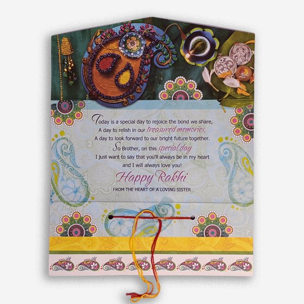 
                  
                    Rakhi with Greeting Card for Dear Brother - Flowers to Nepal - FTN
                  
                