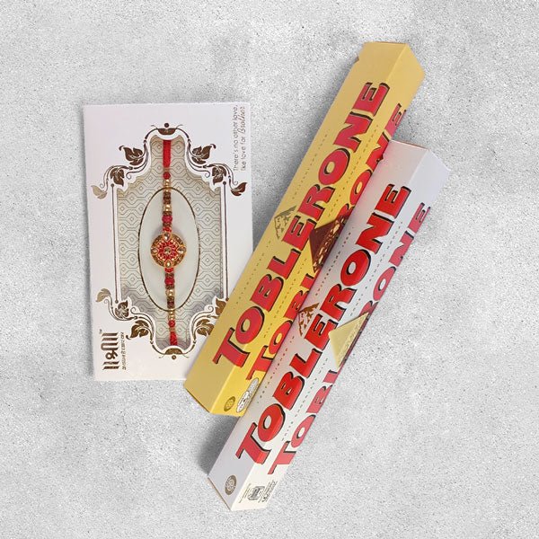 Rakhi with Toblerone Pair Set - Flowers to Nepal - FTN