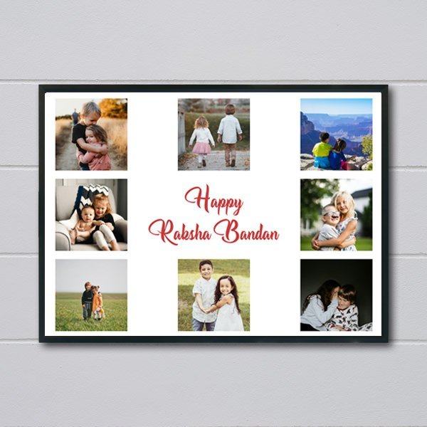 Raksha Bandhan Photo Frame Customizable - Flowers to Nepal - FTN