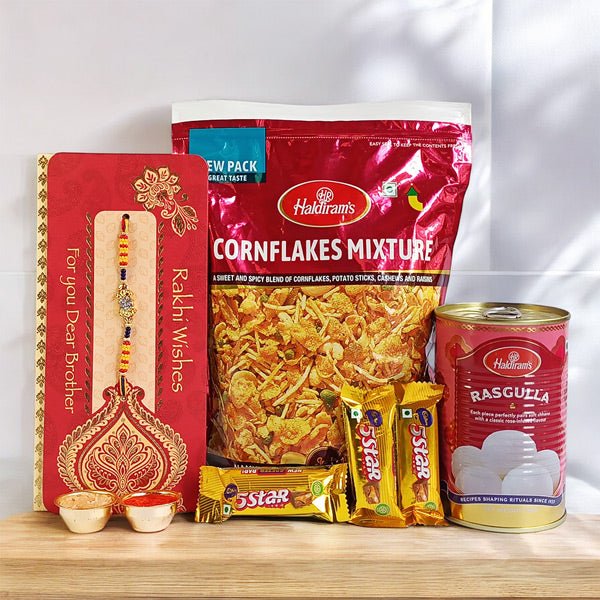 Raksha Bandhan Savoury & Sweet Hamper - Flowers to Nepal - FTN