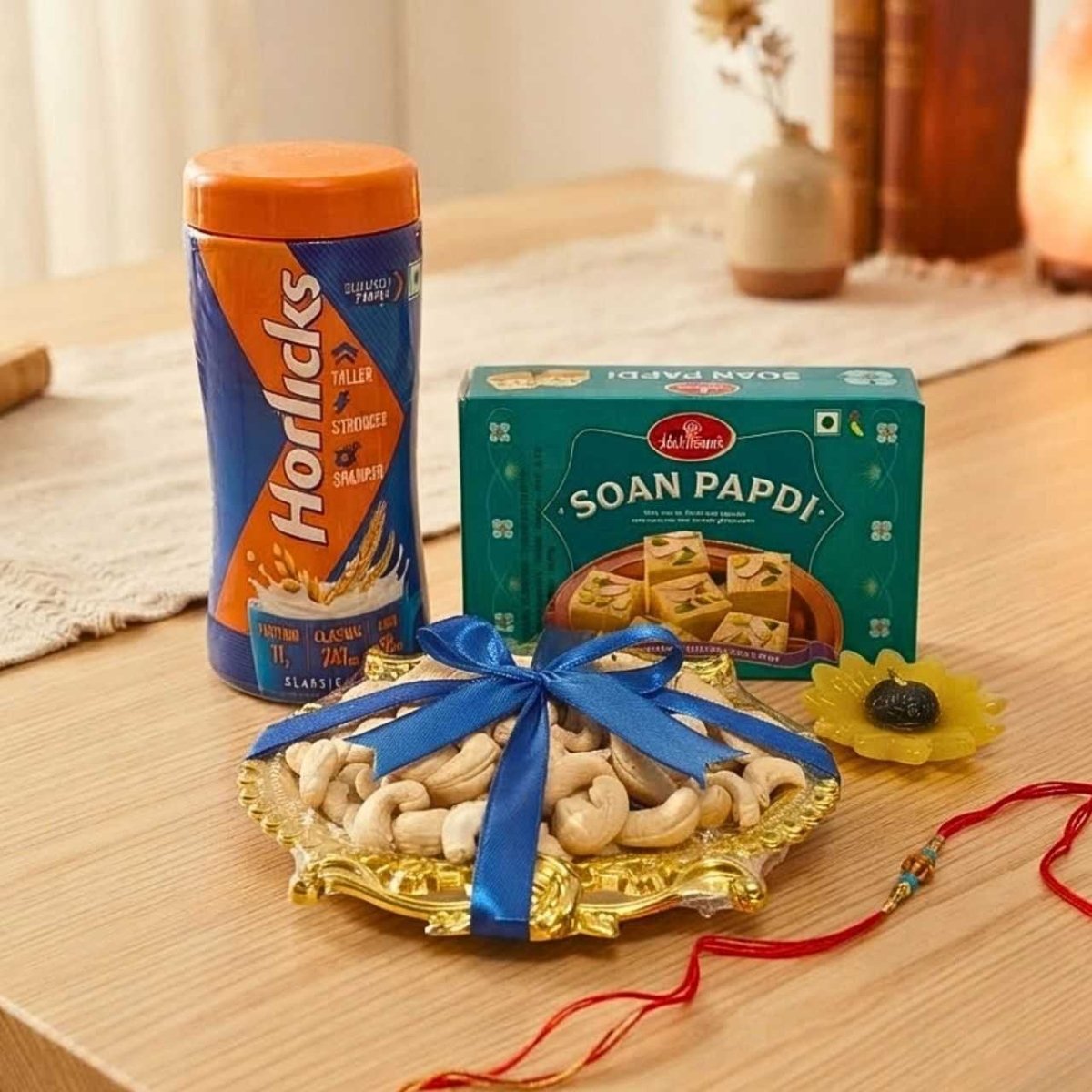 Raksha Bandhan Special Horlicks, Sweets & Rakhi Gift Hamper - Flowers to Nepal - FTN