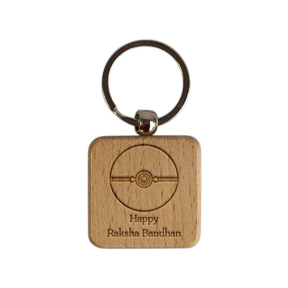 Raksha Bandhan Wooden Keychain - Flowers to Nepal - FTN