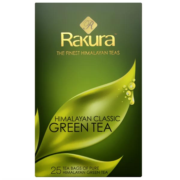 Rakura Himalayan Classic Green Tea (25 Tea Bags) - Flowers to Nepal - FTN